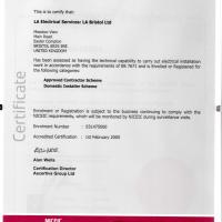 NICEIC Certificate
